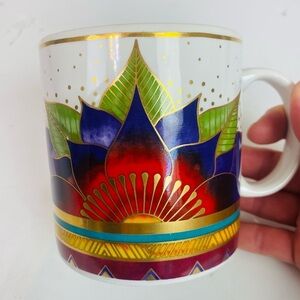 Laurel Burch Celestial Lotus Mug 14oz